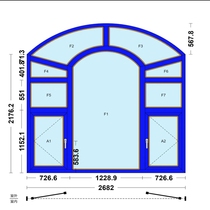 New Geer painting door and window software blanking material calculation drawing profile optimization steel typesetting aluminum alloy design drawing trial