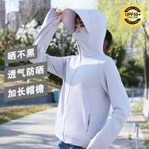 China tide Li Ning Korean version of sunscreen clothes womens 2021 summer new anti-ultraviolet ice silk long-sleeved sunscreen blouse