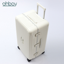 Japan OHBOY 28 inch aluminum frame trolley case female suitcase PC password high-end suitcase universal wheel male 24 26