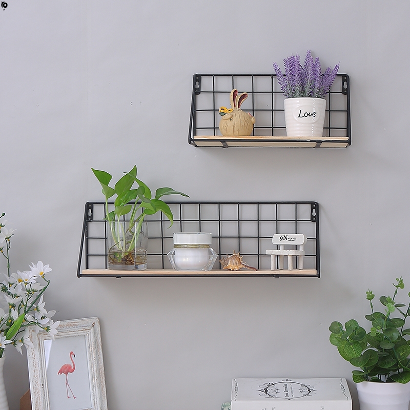 Personality wall cabinet shelf storage rack tea room to put things in the barber shop small department store snack rack