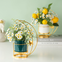 Simulation Flowers Furnishing Creative Fancy New Floral Swing Pieces Living-room Table Flowers Hem Flowers Fake Flowers Decoration Dried Flowers Silk Flowers