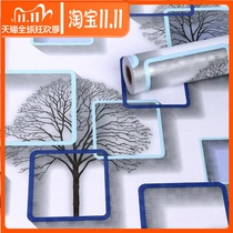 Wallpaper self-adhesive 10 m three-dimensional bedroom wallpaper living room simple room TV background wall stickers
