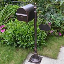 European-style wrought iron floor-to-ceiling mailbox outdoor rain-proof inbox villa community garden letter box retro vertical mailbox