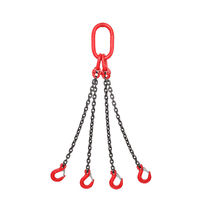 G80 manganese steel chain Lifting chain sling hook legs four legs hook spreader driving crane hanging chain