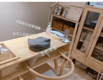 Japanese solid wood nail table Single double nail table Modern simple nail table and chair set Special economic type