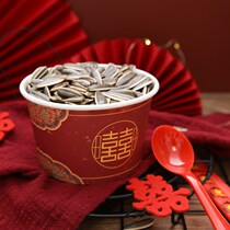 One sex bowl wedding Red Bowl paper bowl red wedding bowl wedding banquet with happy words bowl chopsticks set festive wedding