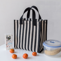 Cute canvas bag Japanese style with rice bag box lunch bag lunch bag Hand bag office worker small rice pocket