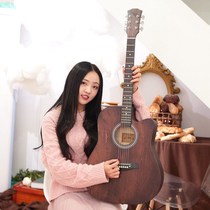 41-inch folk guitar 38-inch guitar beginner female male adult novice introductory practice wooden guitar instrument