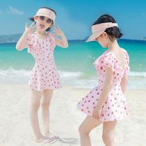 Swimsuit family suit female summer high-end parent-child mother-child seaside 2021 new mother-daughter 2021 hot spring set