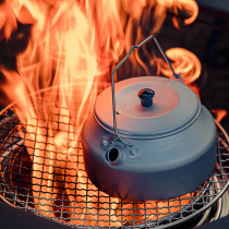 Jungle Diary Outdoor Camping Equipment Supplies Kettle Aluminum Teapot Camping Outdoor Stove Portable Net Red