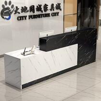 Cashier counter simple modern desk supermarket convenience shop small bar table company front desk reception desk