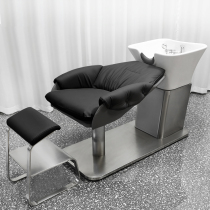 Net Red Beauty Hair Shop Ceramic Basin Massage Bed Hair Salon Half Deck Wash Head Bed Hairdresner Special Flush Bed Massage Bed