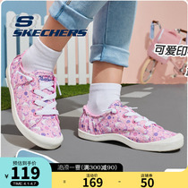 skechers Scheckers Shoes Girls Teenage Sails Shoes Fabric Shoes Cartoon Printed Breathable Casual Shoes Little Maple