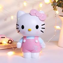 Creative childrens gift piggy bank Cute piggy bank cartoon KT cat coin bank to send classmate girl birthday gift