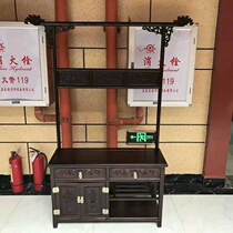 Zambia blood sandalwood Chinese Ganoderma lucidum coat rack bedroom solid wood hanger mahogany furniture African small leaf red sandalwood