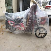 Electric battery car clothes dust-proof anti-snow rain pedal motorcycle hood anti-bird shit transparent cover cloth thickened universal