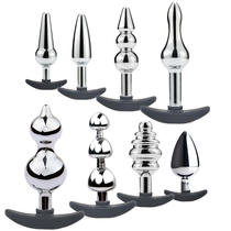 New for men and women wearing anchor metal silicone base anal plug expansion back court Bolt adult supplies toys