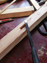 Stick steel hand forged woodworking chisel Carpenter tenon cutting knife Flat chisel wood chisel flat chisel slotted chisel Flat shovel Flat shovel 