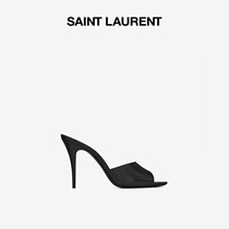  YSL Yves Saint Laurent Ladies Black LA 16 Smooth Leather Muller Shoes