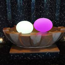 Factory direct led solar ball light outdoor lawn light glowing ball light intelligent remote control light emitting ball light