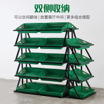Fruit shelf display rack fruit and vegetable rack vegetable creative oblique display fruit and vegetable price brand supermarket high-end