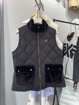 South Korea's original single golf clothing women's slim warm goose down down waistcoat vest golf cute ball suit
