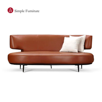 Modern minimalist living-room trio Arc Cloth Sofa Designer Reception Hospitality minimalist Genuine Leather Sofas