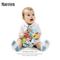 Tail cloth book early education baby tearing not rotten baby cognitive educational toys quiet book 0-1 years old (marcten)