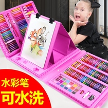 Childrens painting set painting tool brush gift box Primary School students watercolor pen kindergarten art school supplies women