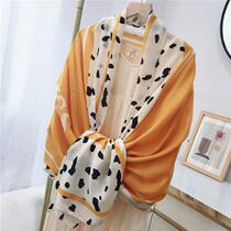 Autumn shawl outside fashion spring and autumn scarf female cotton linen dual-purpose thin winter silk scarf long scarf