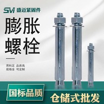 Manufacturer galvanized expansion super-long lengthened large iron expansion bolt blue and white outer expansion 30