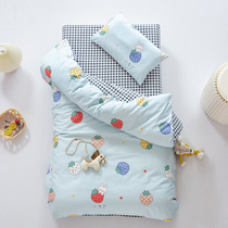 Child quilt kindergarten special three-piece cotton quilt six-piece baby nap set baby nap is pure cotton bed