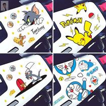 Cartoon cute electric car stickers decorative small pattern personality waterproof sunscreen ins wind motorcycle stickers