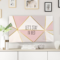 Fabric TV cover Dust cover hanging LCD 55 inch 50 curved cover towel 65 European TV cover Ji VV