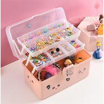 Childrens hair accessories storage box baby headrope hairclip head jewelry dressing cute girl jewelry box large capacity