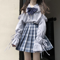 jk uniform summer sailor suit suit Thai Korean full set Shenzhen basic pleated skirt spring and autumn college style long sleeve