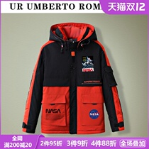 UR UMBERTO ROMAGNOLI cotton padded coat for thick warm cotton coat nasa mens sportswear hooded coat