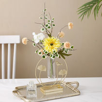 Creative light extravaganza Fancy Fake Flower Imitation Flower Furnishing Living-room Flower Arrangement Dining Room Table Hydroponic Vase Swing Piece Home Decoration Pint