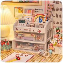 Cosmetics shelf ins desktop storage box Girl drawer type student stationery office desk artifact dormitory