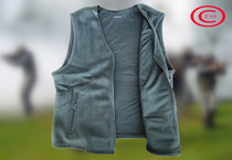 Recalling the past new winter fleece green outdoor vest fleece warm vest mens waistcoat round neck cardigan