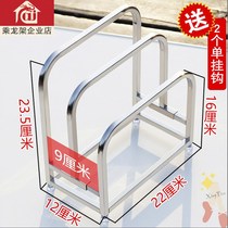 Cutting board shelf is located in the stainless steel knife rack Kitchen integrated cutting board placement rack storage rack Tool storage rack
