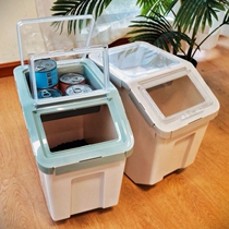  Cat food storage bucket Dog food sealed storage bucket moisture-proof bucket box can large-capacity storage box Pet transparent storage box