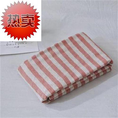  Pair of Japanese-style good product Tianzhu cotton pillowcase Striped single student dormitory knitted cotton pillowcase
