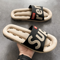 Slippers Mens Summer New Outwear Dins Trendy Beach Shoes Soft Base Anti-Slip Stink Stink Deodorant Sandal Sandals
