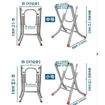Folding table legs Round table legs Small bracket Dining table Metal iron shelf bracket Portable steel bench frame Much higher
