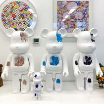 bearbrick 1000% violent bear big ornaments destruction erosion amethyst bear 70cm Tide play building block dolls