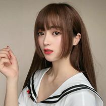 Princess cut wig Qi Bangs piece Social daily two yuan net red repair face cute Ji hair style fake bangs