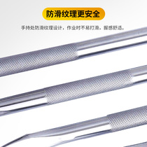 Multifunctional truck crowbar high hardness special steel flat head crowbar tight rope booster bar pressure rod round tire pry bar
