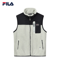 FILA x MIHARA phile official mens imitation lamb cashmere vest 2021 Winter new sports vest