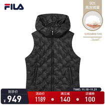 FILA Phila Le official lady down vest 2021 autumn new fashion fashion embroidered vest short coat